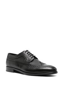 PS Paul Smith low stacked-heel leather brogues - Zwart