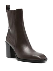 Aeyde Nat 75mm Chelsea ankle boots - Bruin