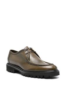 Tagliatore leather derby shoes - Groen