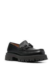 Ferragamo Florian loafers met vierkante neus - Zwart