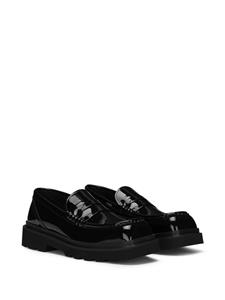 Dolce & Gabbana Loafers met vierkante neus - Zwart