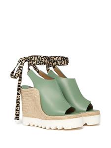 Stella McCartney Gaia Canvas 100 mm espadrilles - Groen