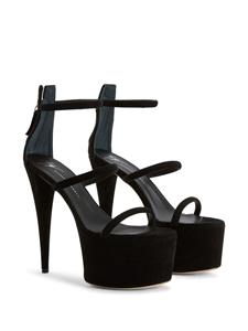 Giuseppe Zanotti Aida sandalen met plateauzool - Zwart