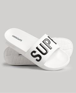 Superdry Male Core Badslippers Wit Grootte: S