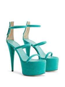 Giuseppe Zanotti Aida sandalen met plateauzool - Groen