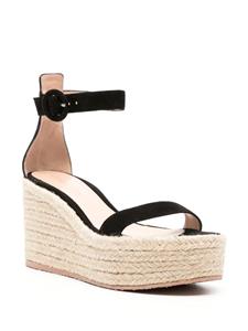 Gianvito Rossi Sandalen met sleehak - Zwart