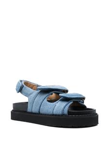 ISABEL MARANT Slingback sandalen met klittenband - Blauw