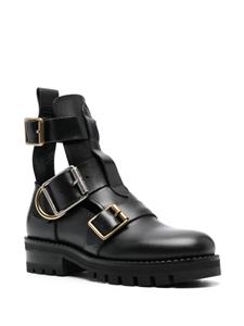 Vivienne Westwood buckled leather ankle boots - Zwart
