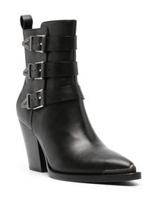 Ash Edwin 90mm ankle boots - Zwart