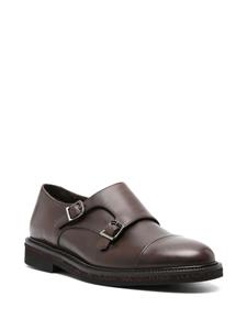 Fratelli Rossetti double-buckle leather monk shoes - Bruin