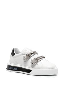 Roberto Cavalli Tiger Head touch-strap sneakers - Wit