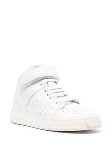 Saint Laurent Lax distressed leather sneakers - Wit