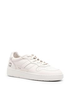 D.A.T.E. Court panelled leather sneakers - Wit