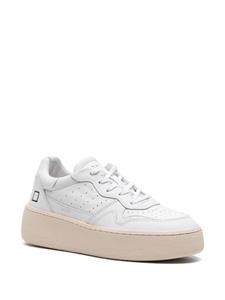 D.A.T.E. Step leather platform sneakers - Wit