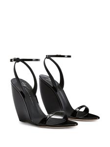 Giuseppe Zanotti Ginnyfer sandalen met sleehak - Zwart