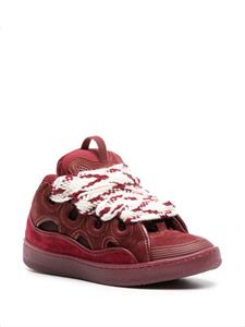 Lanvin Curb suede sneakers - Rood