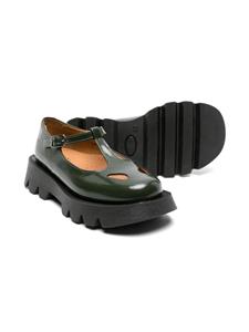 Eli1957 cut-out chunky leather loafers - Groen