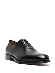 Ferragamo lace-up leather derby shoes - Zwart