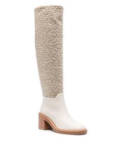 Roberto Festa Tannery 75mm leather boots - Beige