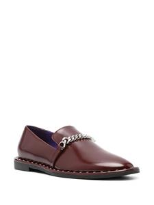 Stella McCartney Falabella chain-link detailing loafers - Rood