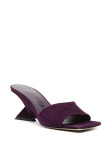 The Attico Cheope suede mules - Paars
