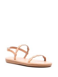 Ancient Greek Sandals Orion flat leather sandals - Beige