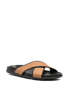 Ancient Greek Sandals Thais flat leather sandals - Zwart