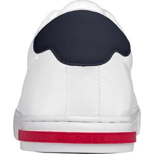 Tommy Hilfiger Sneakers ESSENTIAL LEATHER DETAIL VUL met contrastbeleg