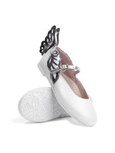 Sophia Webster Mini Heavenly leather ballerina shoes - Wit
