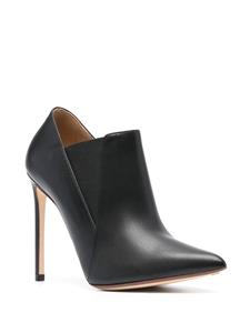 Francesco Russo 110mm pointed-toe leather boots - Zwart