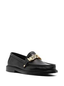 Moschino Leren loafers - Zwart