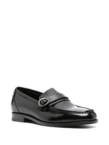 Tagliatore buckled leather loafers - Zwart