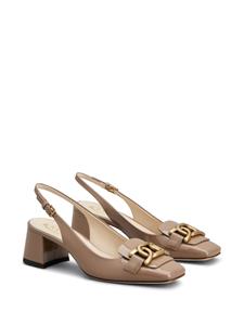 Tod's Cuoio pumps met logo - Beige