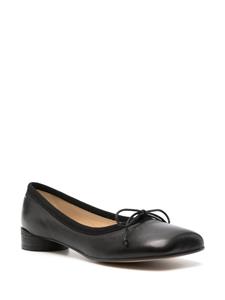 MM6 Maison Margiela Anatomic leather ballerina shoes - Zwart