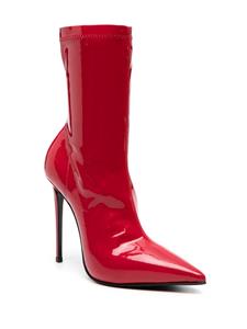 Le Silla Eva 120mm patent ankle boots - Rood