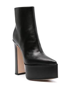 Le Silla Nina 170mm platform leather boots - Zwart