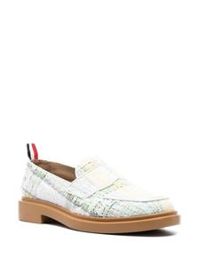 Thom Browne Geruite loafers - Groen