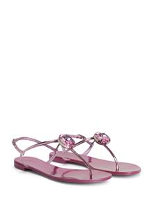 Giuseppe Zanotti Anthonia sandalen met metallic-effect - Roze