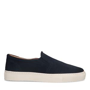 Sacha Donkerblauwe suéde loafers - donker blauw