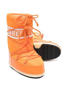Moon Boot Kids Icon logo-strap snow boots - Oranje