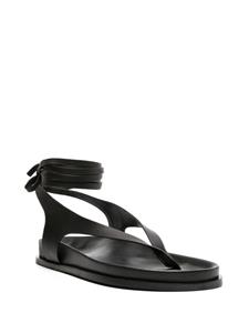 A.EMERY Shel leather sandals - Zwart