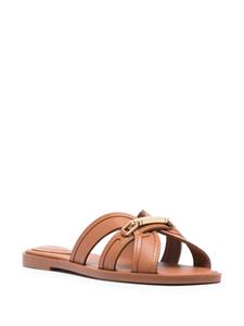 Zimmermann Prisma leather sandals - Bruin