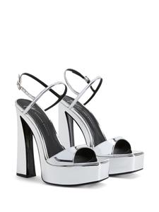 Giuseppe Zanotti Sylvy leren sandalen - Zilver