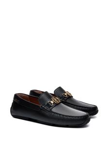 Bally logo-plaque leather loafers - Zwart