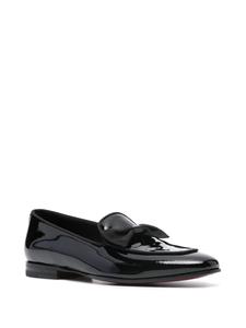 Tagliatore Leren loafers met strikdetail - Zwart