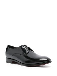 Tagliatore Lakleren Oxford schoenen met vlakken - Zwart