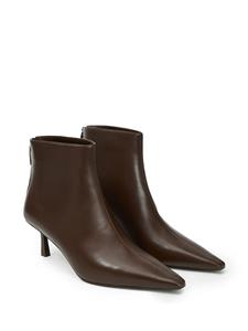 12 STOREEZ 60mm zip-up leather boots - Bruin