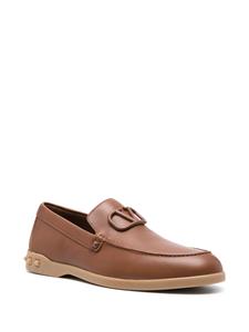Valentino VLogo leather loafers - Bruin