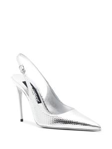 Dolce & Gabbana 120mm snakeskin-effect leather pumps - Zilver