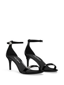 Dolce & Gabbana Lakleren sandalen - Zwart